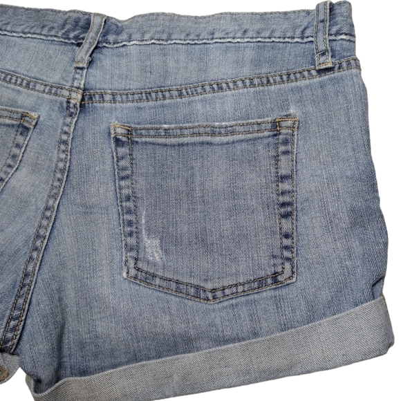 Banana Republic Denim Jean Cuffed Shorts Size 4 - Picture 10 of 12